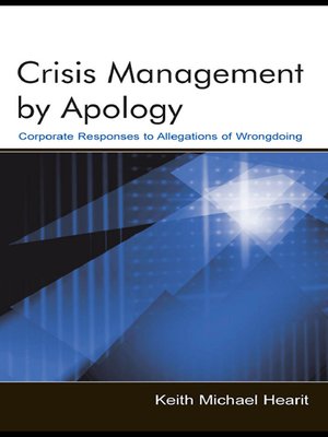 cover image of Crisis Management by Apology